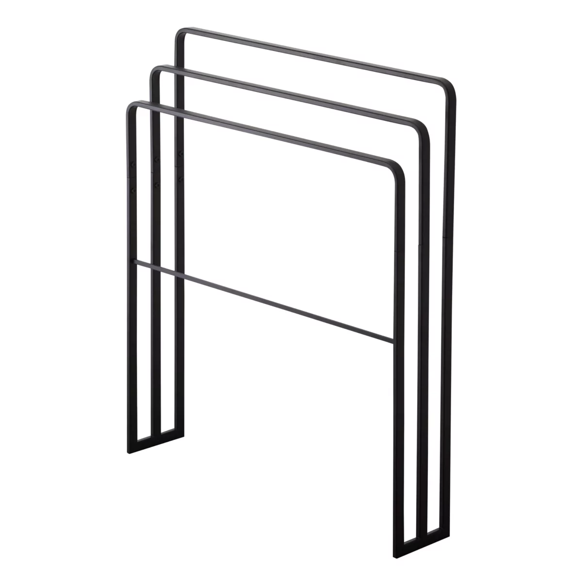 Yamazaki Badetuch-Halter TOWER Schwarz | One Horizon