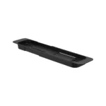 Porte-objets de baignoire TOWER de Yamazaki, extensible, en noir, en fond perdu sur fond blanc