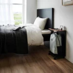 Yamazaki TOWER Side Table with Casters, Black, Detail View 6 | One Horizon