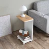 Yamazaki Beistelltisch TOWER mit Rollen Weiss, Detailansicht 3 | One Horizon
