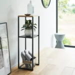 Yamazaki TOWER Decorative Shelf, Black, Detail View 5 | One Horizon