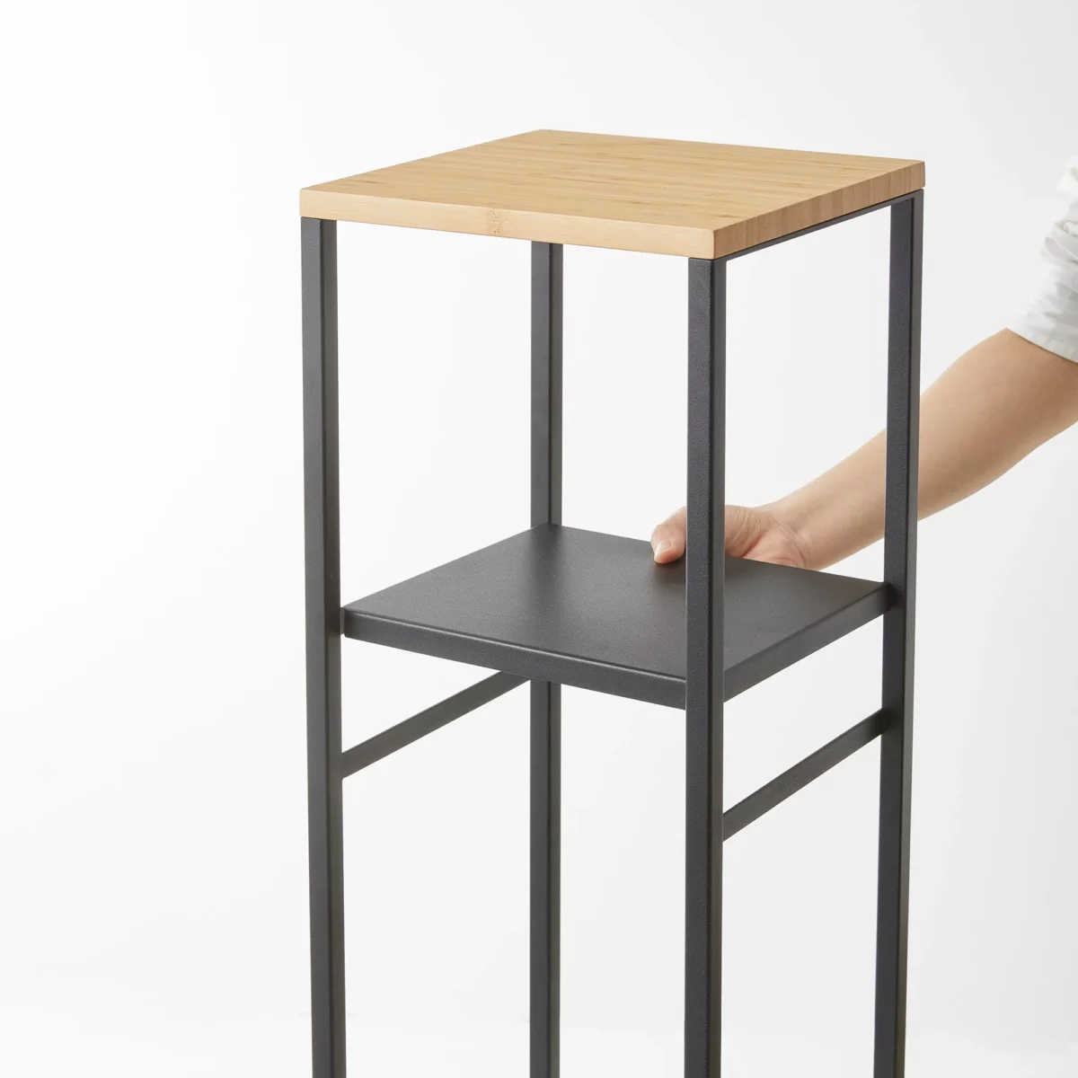 Yamazaki TOWER Decorative Shelf, Black, Detail View 12 | One Horizon