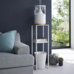 Yamazaki TOWER Decorative Shelf, White, Detail View 3 | One Horizon