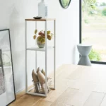 Yamazaki TOWER Decorative Shelf, White, Detail View 5 | One Horizon