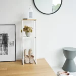 Yamazaki TOWER Decorative Shelf, White, Detail View 10 | One Horizon