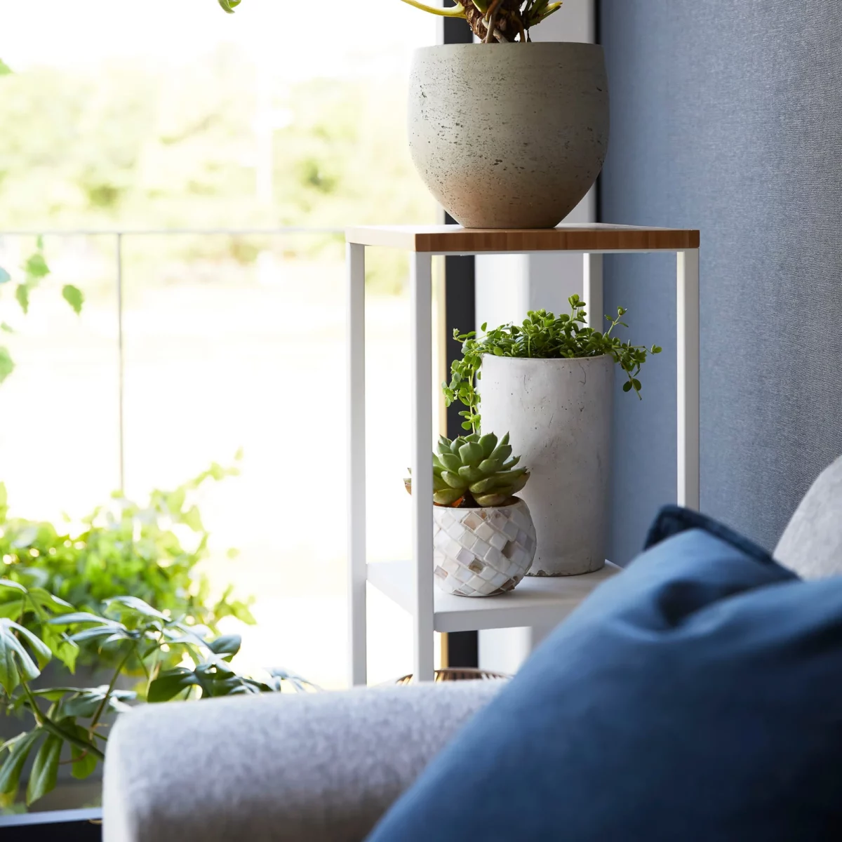 Yamazaki TOWER Decorative Shelf, White, Detail View 11 | One Horizon