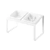 Yamazaki Futternapf-Set NOOKS mit Ständer Weiss, Detailansicht 8 | One Horizon