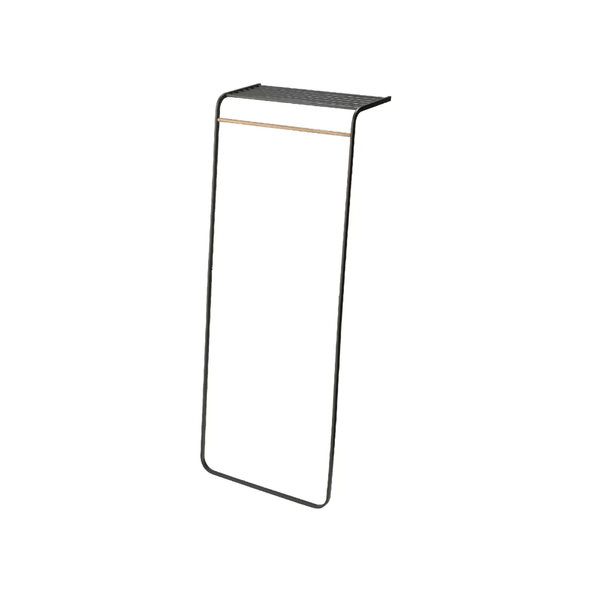 Yamazaki Garderobe mit Regal TOWER Schwarz | One Horizon