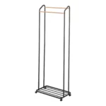 Yamazaki Garderobe mit Rollen TOWER Schwarz, Detailansicht 7 | One Horizon