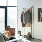 Yamazaki Garderobe mit Rollen TOWER Schwarz, Detailansicht 8 | One Horizon