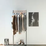 Yamazaki Garderobe mit Rollen TOWER Schwarz, Detailansicht 10 | One Horizon