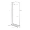 Yamazaki Garderobe mit Rollen TOWER Schwarz, Detailansicht 12 | One Horizon