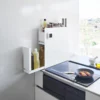 Yamazaki Gewürzregal TOWER 2 Ebenen mit Schubladen Weiss, Detailansicht 3 | One Horizon
