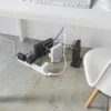 Yamazaki Kabelbox TOWER mit Rollen Weiss, Detailansicht 10 | One Horizon