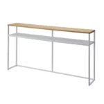 Console table with shelf TOWER White