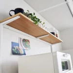 Yamazaki Küchenregal mit Holzablage TOWER Weiss, Detailansicht 7 | One Horizon