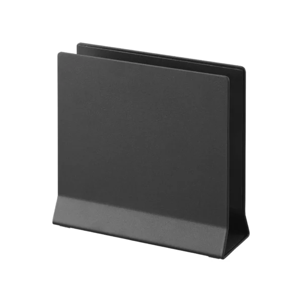 Support vertical TOWER pour ordinateur portable Yamazaki coloris noir, vide et détouré sur fond blanc uni