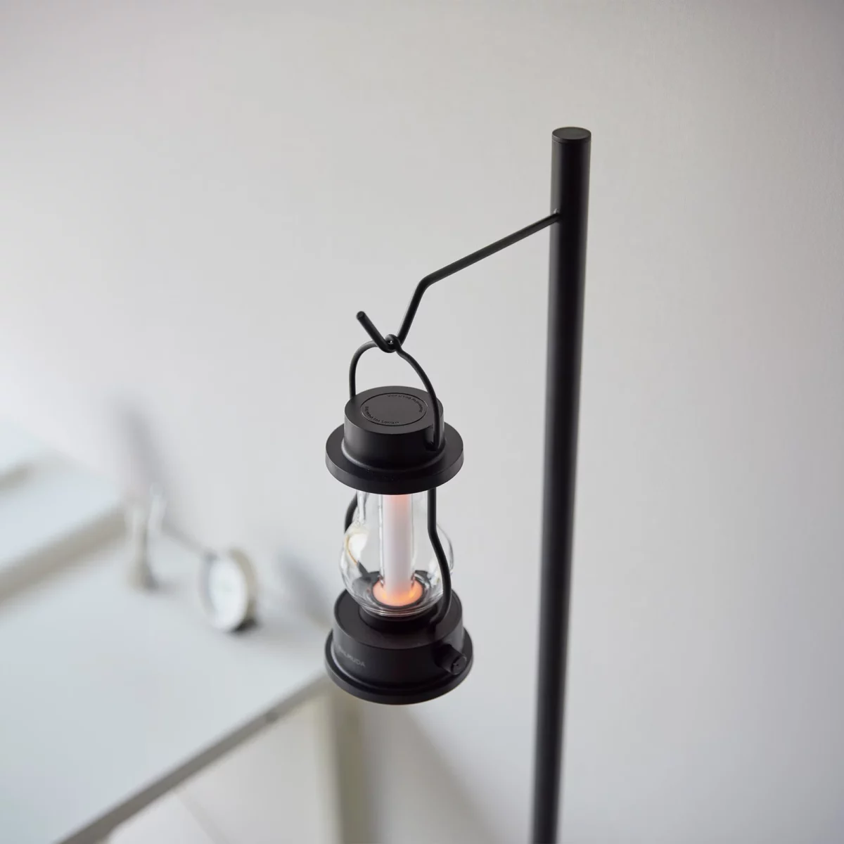 Yamazaki TOWER Height-Adjustable Lantern Stand, Black, Detail View 9 | One Horizon