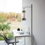Yamazaki TOWER Height-Adjustable Lantern Stand, White, Detail View 6 | One Horizon