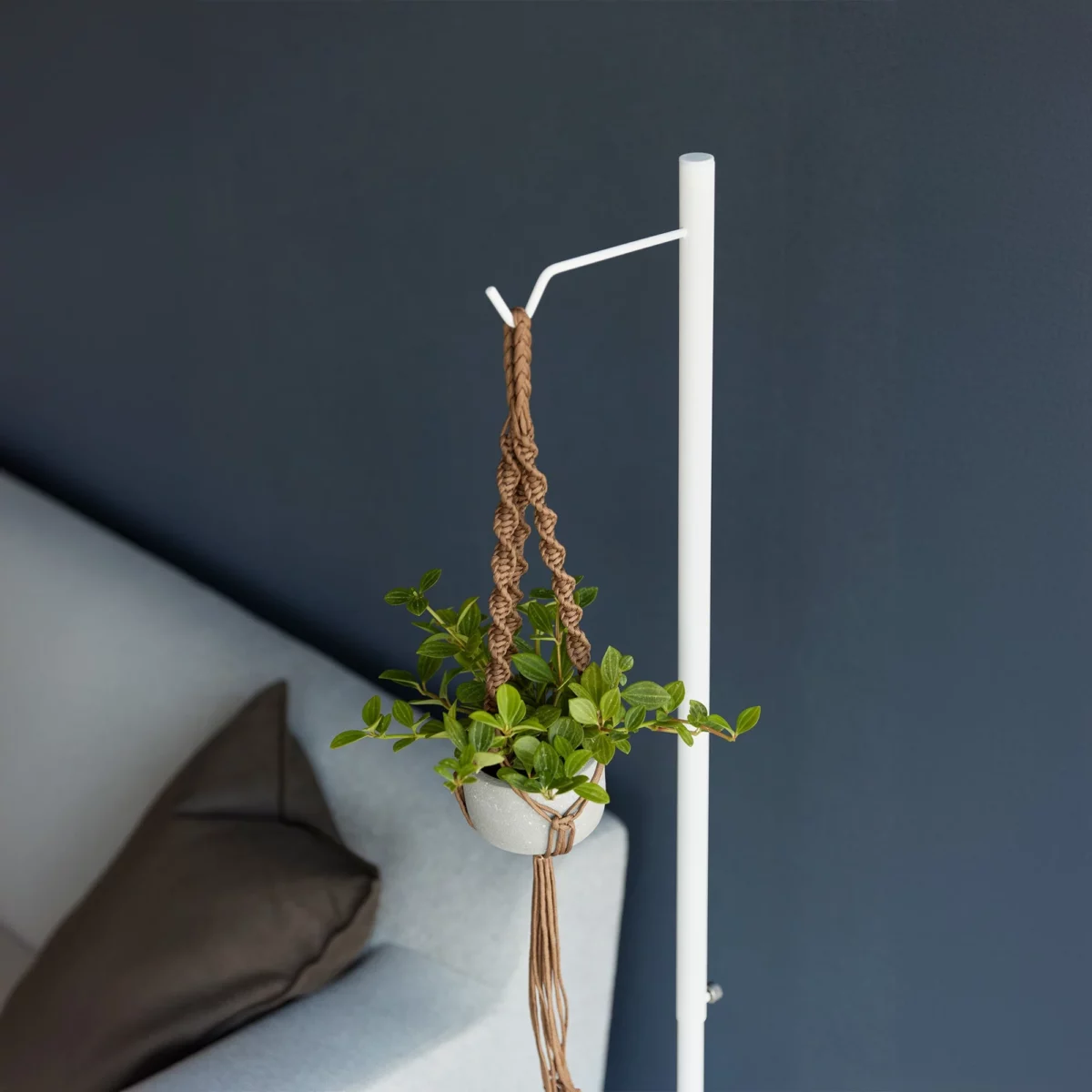 Yamazaki TOWER Height-Adjustable Lantern Stand, White, Detail View 8 | One Horizon