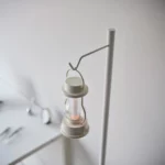 Yamazaki TOWER Height-Adjustable Lantern Stand, White, Detail View 9 | One Horizon