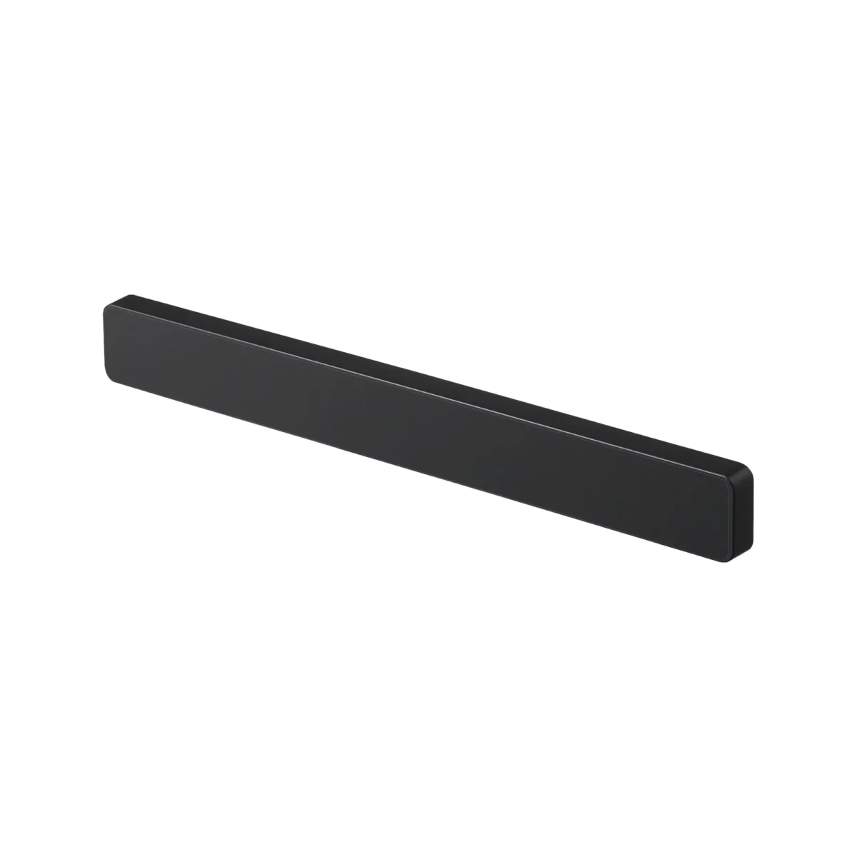 Yamazaki TOWER Magnetic Knife Rack in Black, isolated on a white background