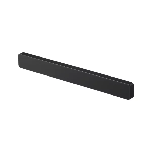 Yamazaki TOWER Magnetic Knife Rack in Black, isolated on a white background