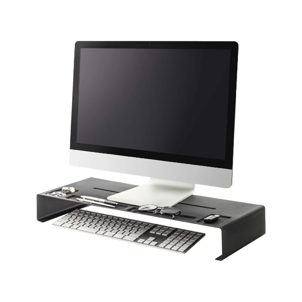 Yamazaki Monitor-Ablage TOWER Schwarz | One Horizon