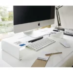 Yamazaki TOWER White Monitor Stand, Detail View 5 | One Horizon