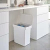 Yamazaki Mülleimer TOWER luftdicht mit Rollen Weiss, Detailansicht 11 | One Horizon