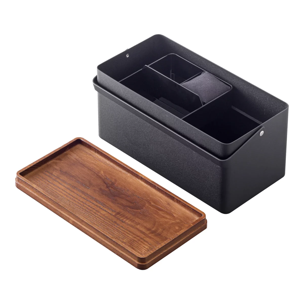 Yamazaki Sewing Box - Tower Black, Detail View 2 | One Horizon