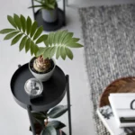 Yamazaki TOWER Plant Stand, Black, Detail View 4 | One Horizon