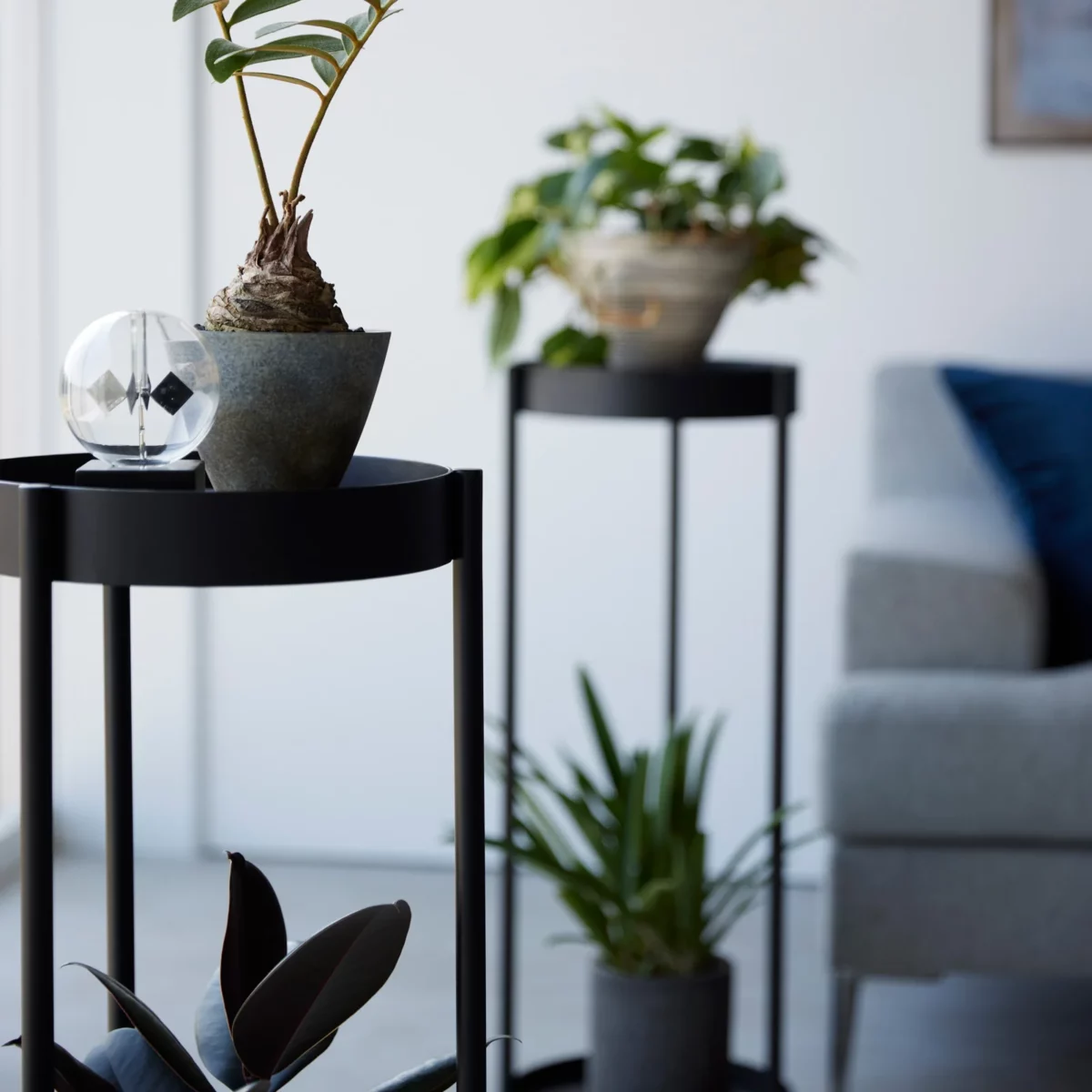 Yamazaki TOWER Plant Stand, Black, Detail View 14 | One Horizon
