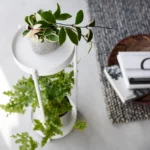 Yamazaki TOWER Plant Stand, White, Detail View 10 | One Horizon