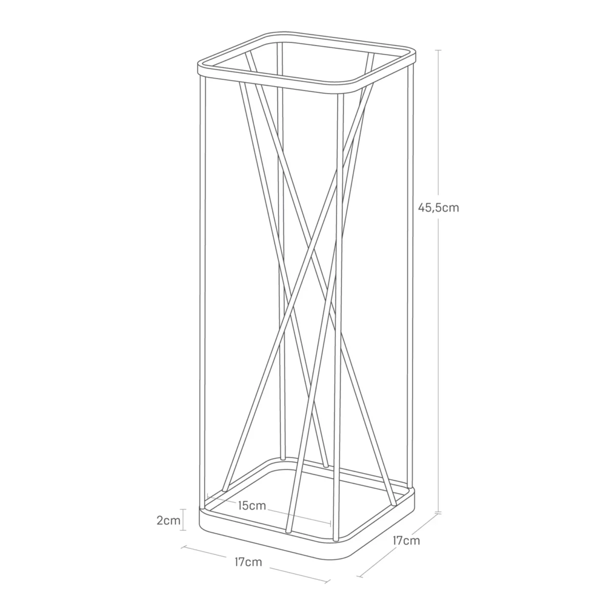Yamazaki Umbrella Stand with 9 Compartments, Black, Detail View 6 | One Horizon