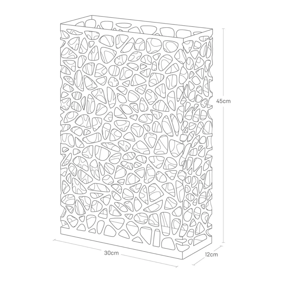 Yamazaki Schirmständer breit NEST Weiss, Detailansicht 4 | One Horizon