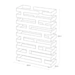 Yamazaki Schirmständer BRICK breit Schwarz, Detailansicht 9 | One Horizon