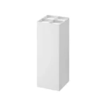 Porte-parapluies Yamazaki SMART d'angle, blanc, espace libre en haut, quatre compartiments visibles