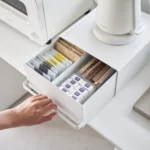 Yamazaki Schublade TOWER für die Arbeitsplatte Weiss, Detailansicht 3 | One Horizon