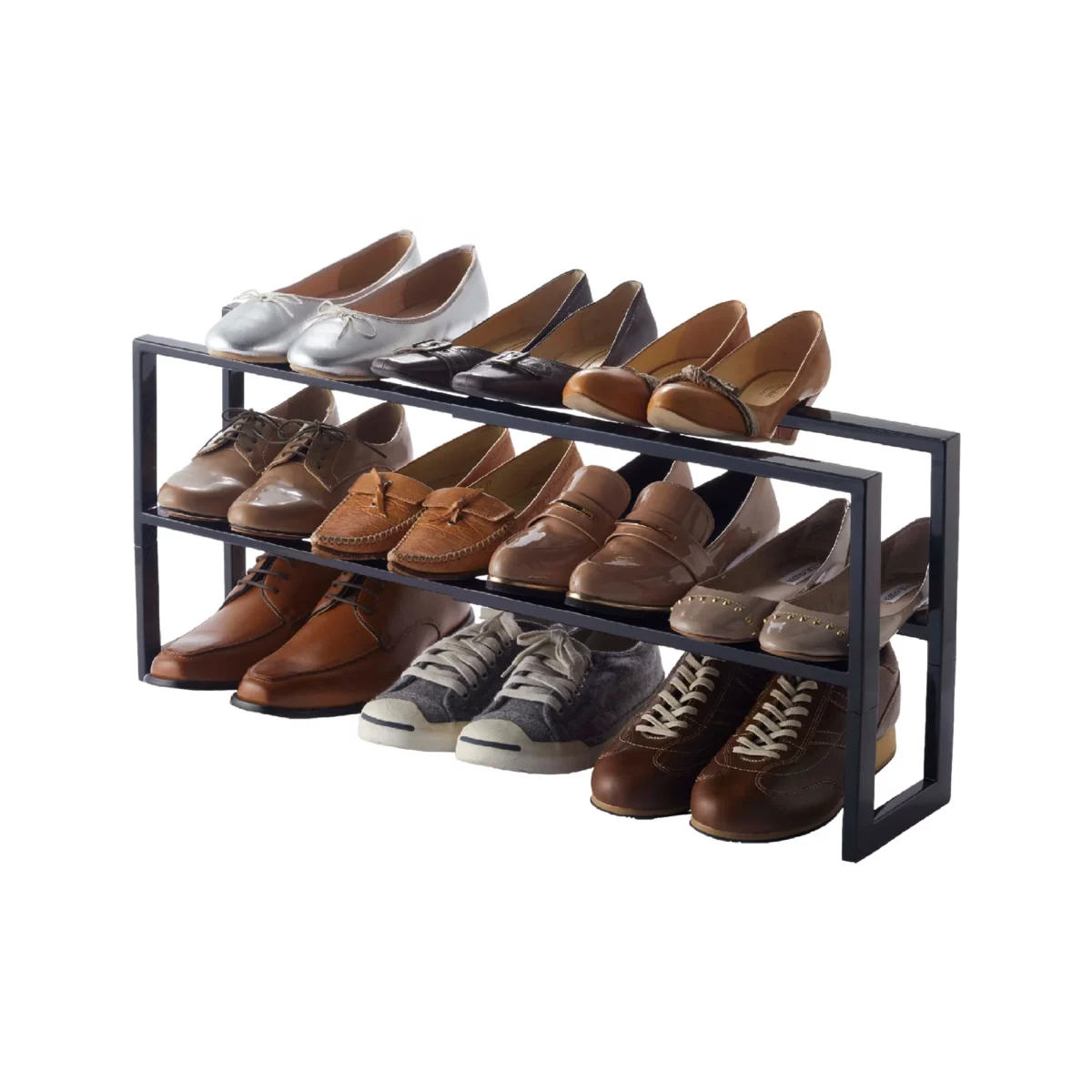 Yamazaki Schuhgestell LINE Schwarz | One Horizon