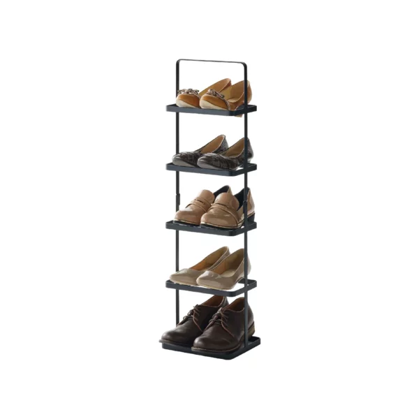 Yamazaki Schuhregal hoch TOWER Schwarz | One Horizon
