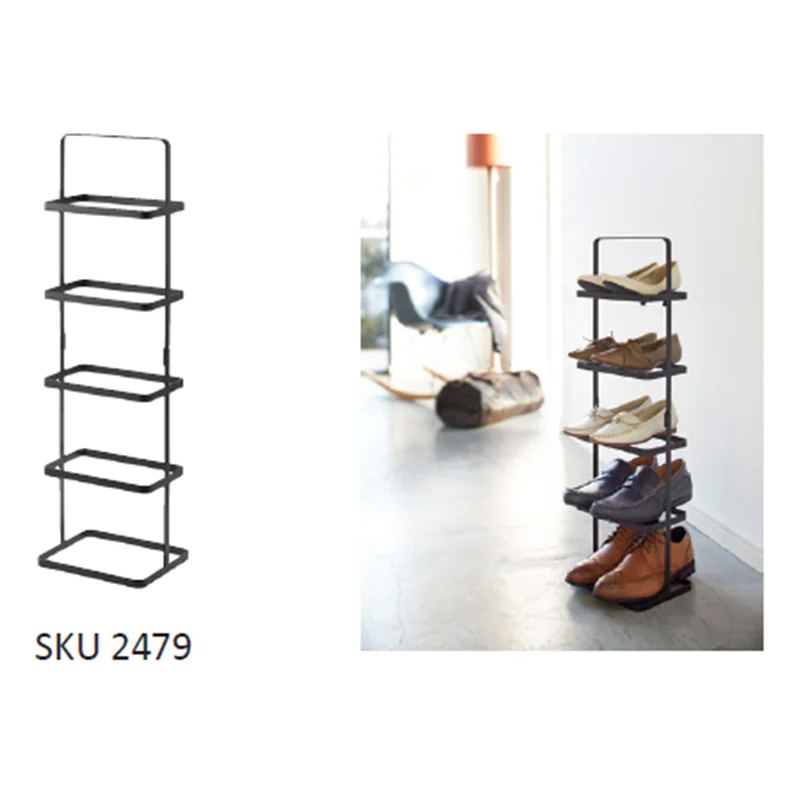 Yamazaki Schuhregal hoch TOWER Schwarz, Detailansicht 7 | One Horizon