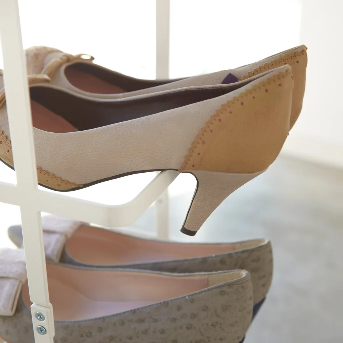 Yamazaki Schuhregal hoch TOWER Weiss, Detailansicht 5 | One Horizon
