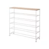 Yamazaki Schuhregal TOWER 5 Ebenen mit Rollen Weiss, Detailansicht 12 | One Horizon