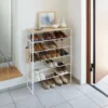 Yamazaki Schuhregal TOWER 6 Ebenen mit Holzplatte Weiss, Detailansicht 2 | One Horizon