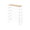 Yamazaki Schuhregal TOWER 6 Ebenen mit Holzplatte Weiss, Detailansicht 7 | One Horizon