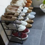 Yamazaki TOWER Extendable Shoe Rack, Black, Detail View 4 | One Horizon