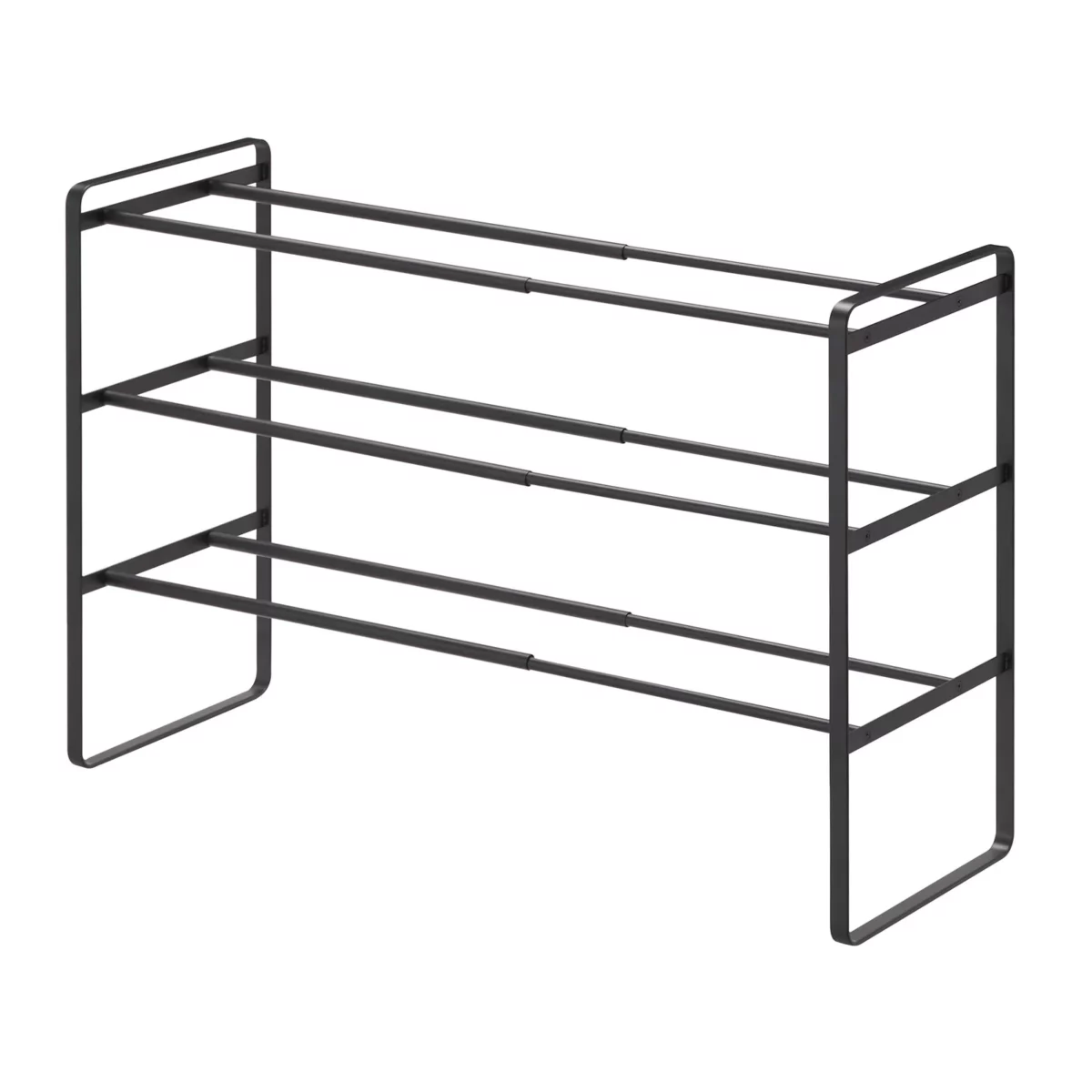 Yamazaki TOWER Extendable Shoe Rack, Black, Detail View 6 | One Horizon