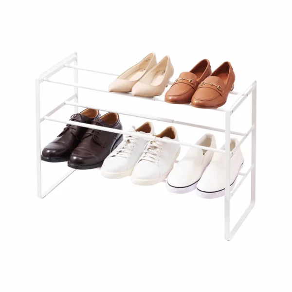 Schuhregal TOWER ausziehbar - Weiss