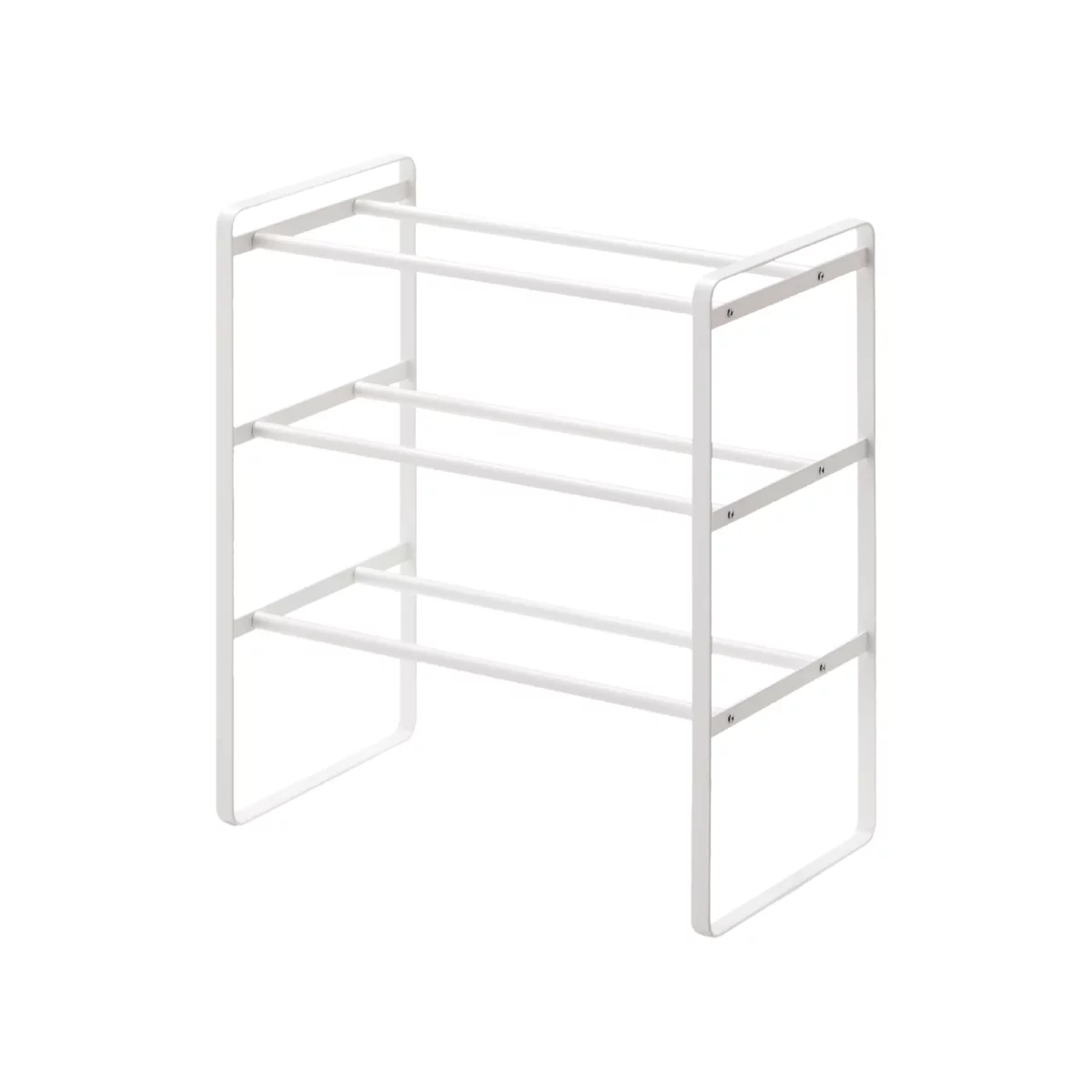 Yamazaki TOWER Extendable Shoe Rack, White, Detail View 4 | One Horizon